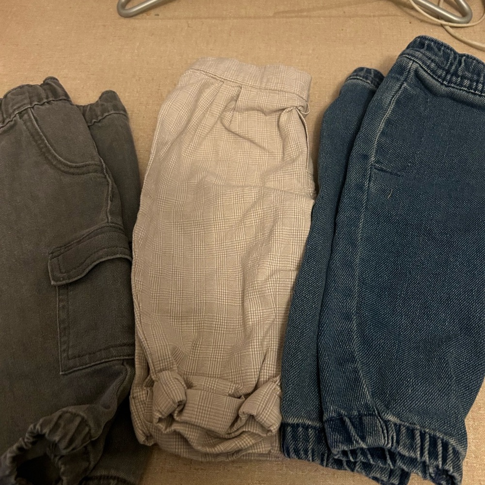 Garanimals Kids Casual Pants Set - Gray, Tan, and Blue